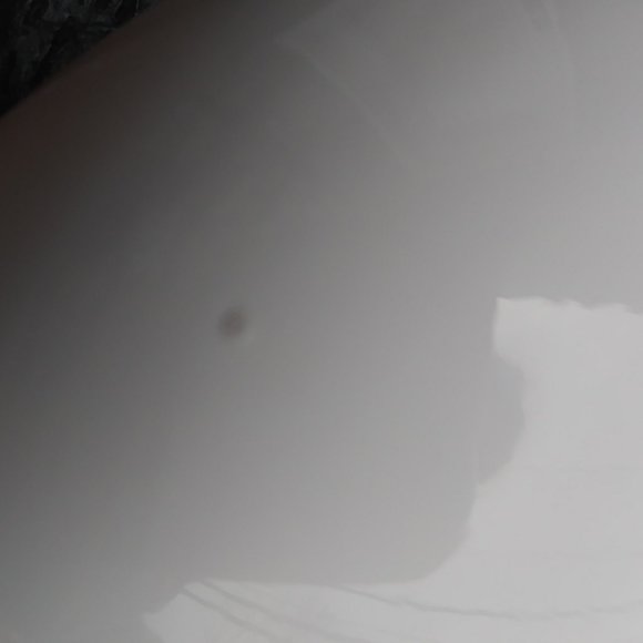 encased glass trifold candy trinket dish ashtray art glass - Picture 9 of 10